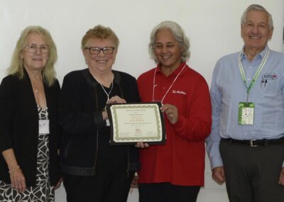 2024 MB Communities in Bloom (MBCIB) Provincial Conference - Niverville, Manitoba CIB representatives with the 2024 MB CIB award judges