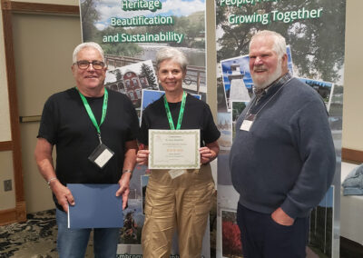 St. Jean Baptiste CIB receiving their Award